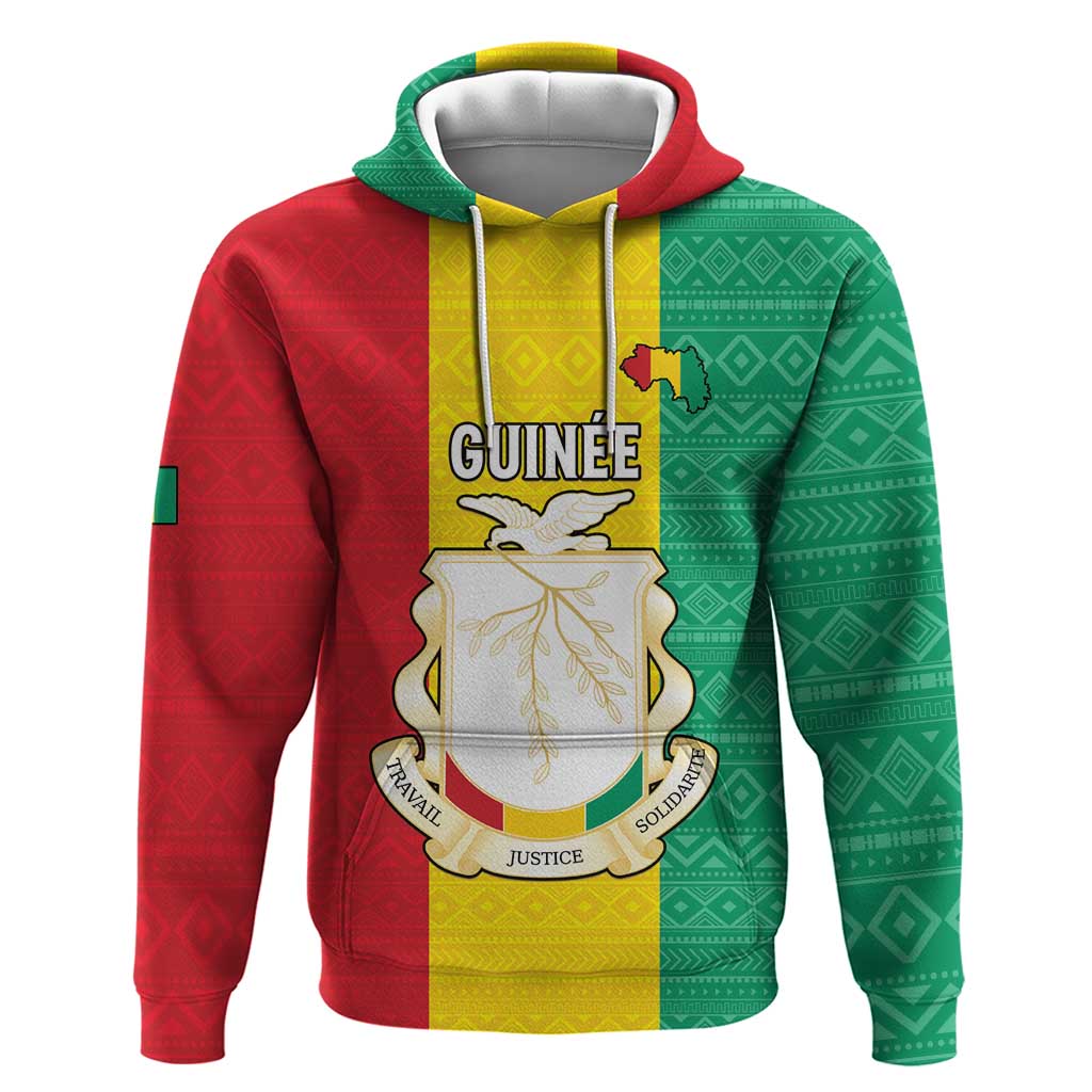 Personalised Guinea Hoodie Coat Of Arms Flag Style