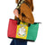 Personalised Guinea Leather Tote Bag Coat Of Arms Flag Style