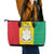 Personalised Guinea Leather Tote Bag Coat Of Arms Flag Style