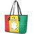 Personalised Guinea Leather Tote Bag Coat Of Arms Flag Style