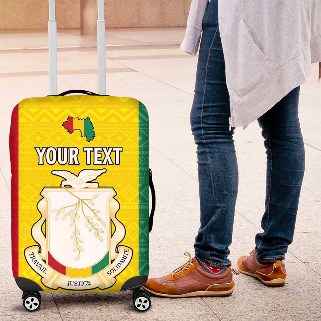 Personalised Guinea Luggage Cover Coat Of Arms Flag Style