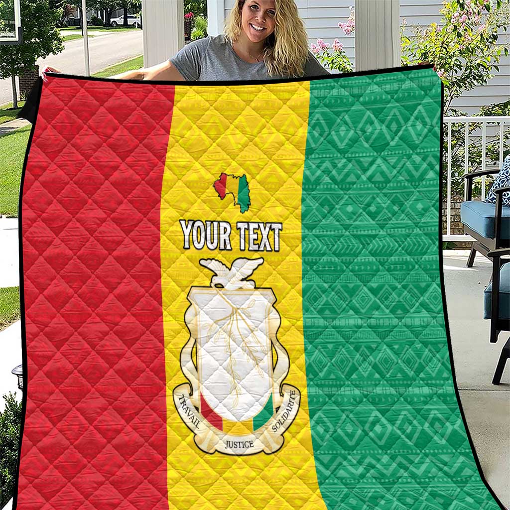 Personalised Guinea Quilt Coat Of Arms Flag Style