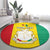 Personalised Guinea Round Carpet Coat Of Arms Flag Style