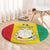 Personalised Guinea Round Carpet Coat Of Arms Flag Style