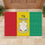 Personalised Guinea Rubber Doormat Coat Of Arms Flag Style