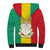 Personalised Guinea Sherpa Hoodie Coat Of Arms Flag Style