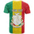 Personalised Guinea T Shirt Coat Of Arms Flag Style