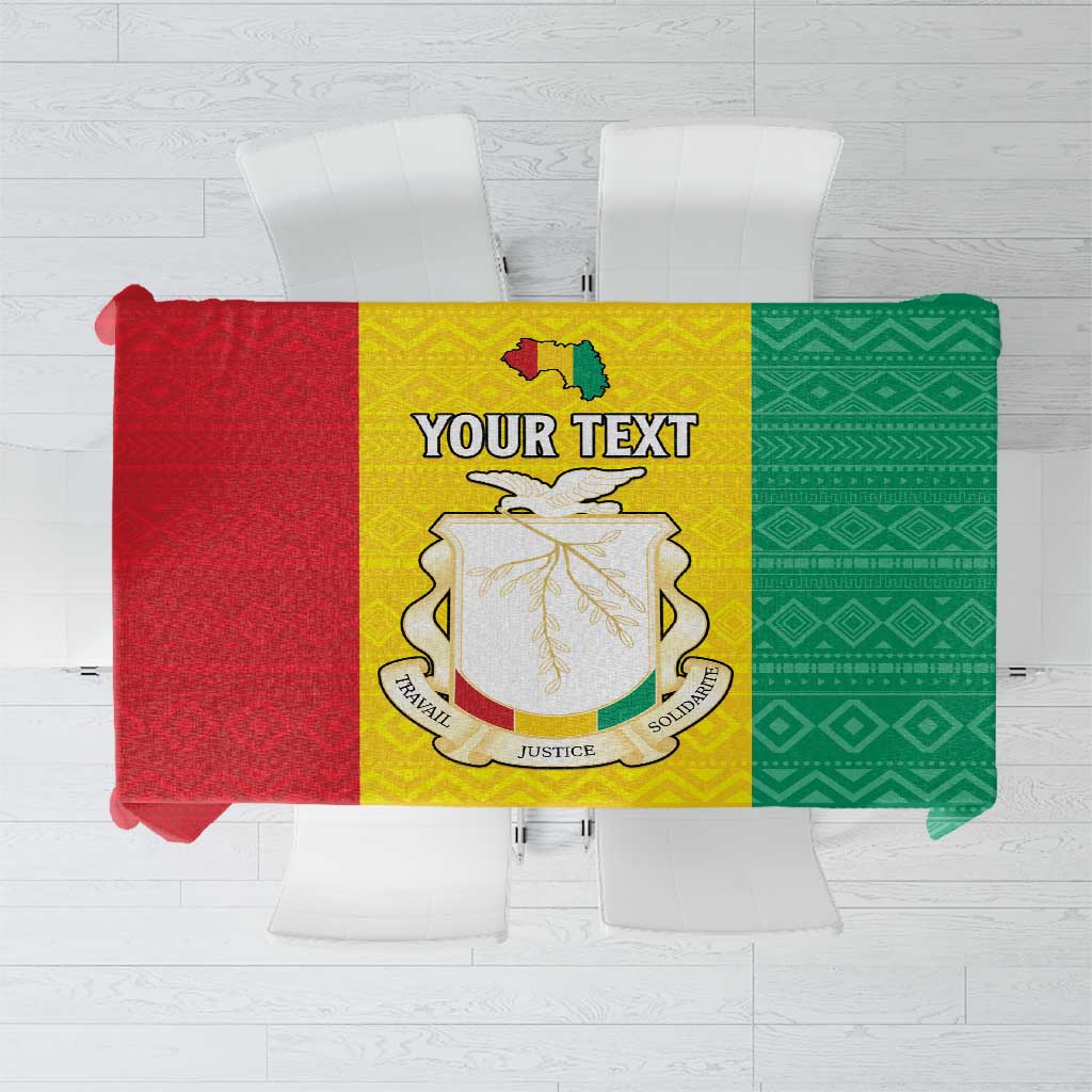 Personalised Guinea Tablecloth Coat Of Arms Flag Style