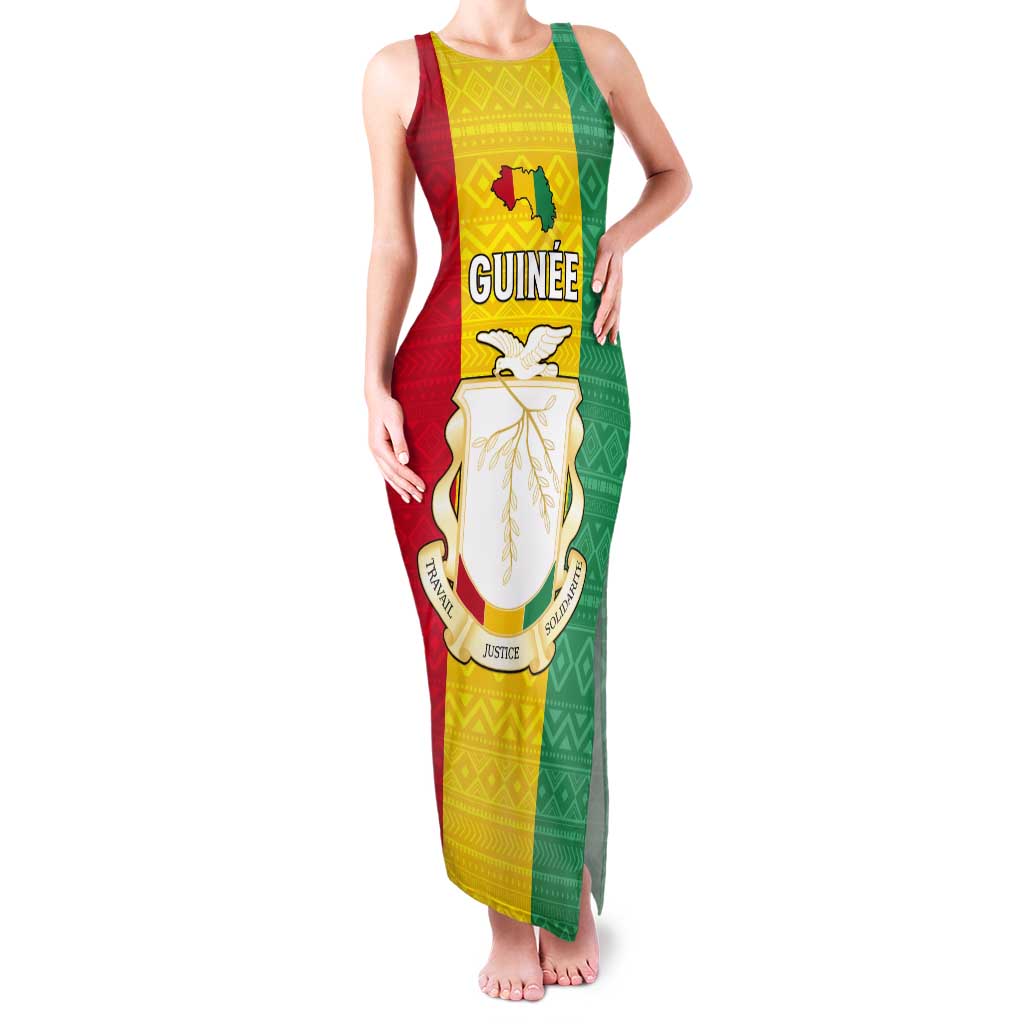 Personalised Guinea Tank Maxi Dress Coat Of Arms Flag Style