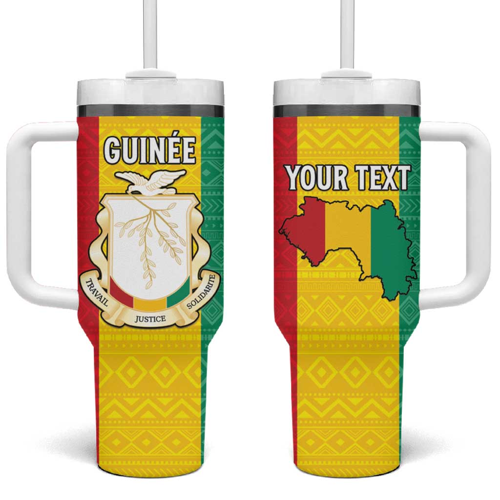 Personalised Guinea Tumbler With Handle Coat Of Arms Flag Style