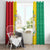 Personalised Guinea Window Curtain Coat Of Arms Flag Style