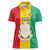 Personalised Guinea Women Polo Shirt Coat Of Arms Flag Style