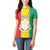 Personalised Guinea Women Polo Shirt Coat Of Arms Flag Style