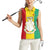 Personalised Guinea Women Sleeveless Polo Shirt Coat Of Arms Flag Style