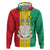 Personalised Guinea Zip Hoodie Coat Of Arms Flag Style