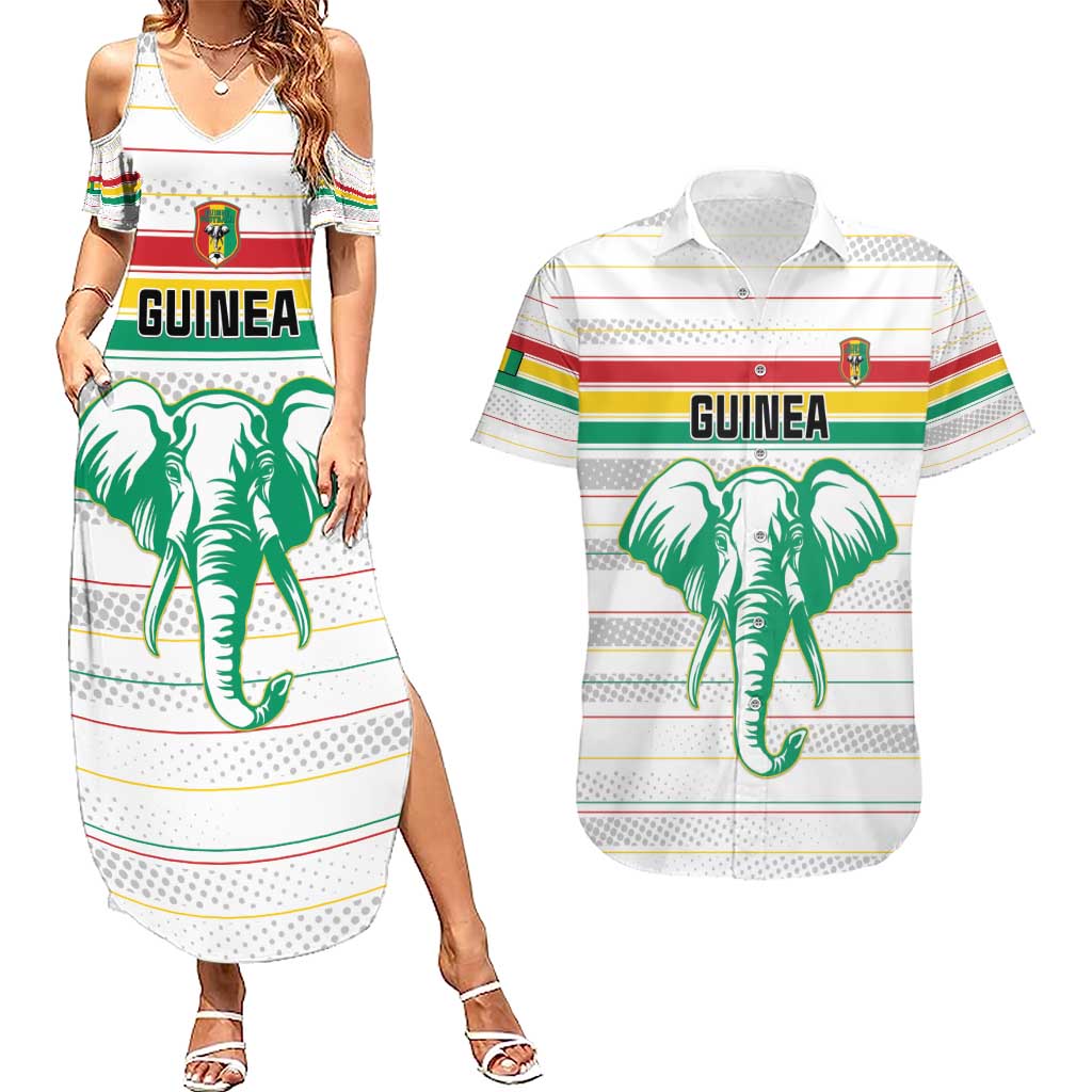 Custom Guinea Football Couples Matching Summer Maxi Dress and Hawaiian Shirt Go Champions