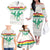 Custom Guinea Football Family Matching Off The Shoulder Long Sleeve Dress and Hawaiian Shirt Go Champions