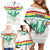 Custom Guinea Football Family Matching Off Shoulder Short Dress and Hawaiian Shirt Go Champions