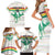 Custom Guinea Football Family Matching Short Sleeve Bodycon Dress and Hawaiian Shirt Go Champions