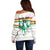 Custom Guinea Football Off Shoulder Sweater Go Champions