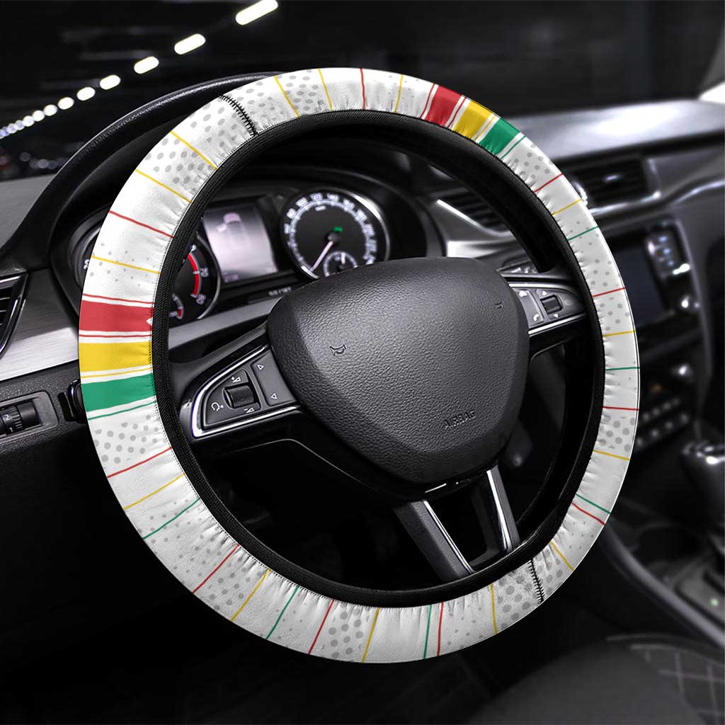 Guinea Football Steering Wheel Cover Go Champions