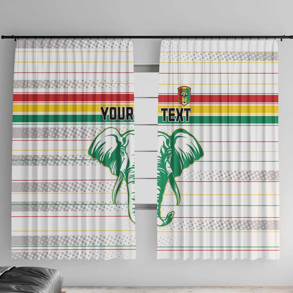 Custom Guinea Football Window Curtain Go Champions