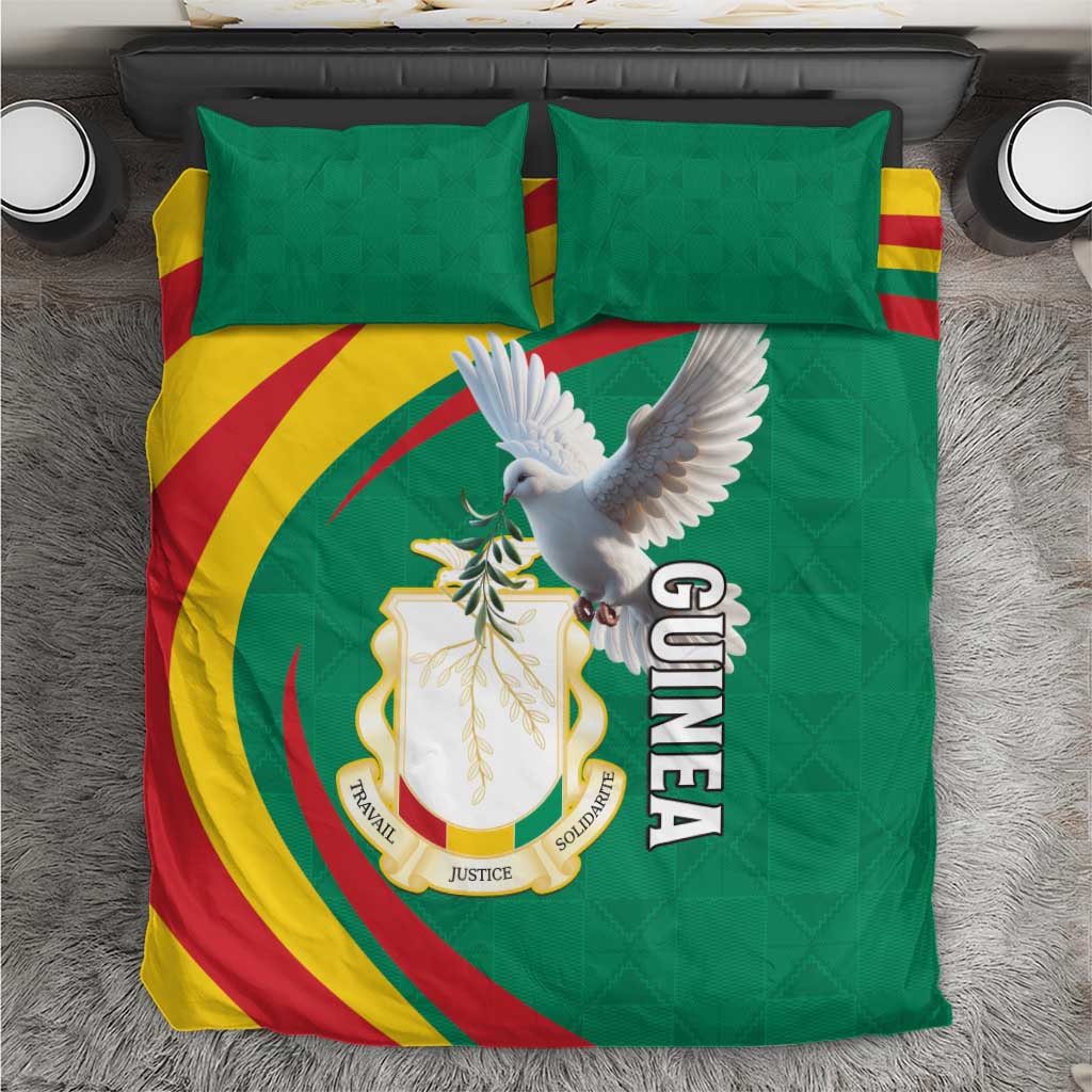 Guinea-Conakry Bedding Set Coat Of Arms With Pigeon