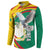 Guinea-Conakry Button Sweatshirt Coat Of Arms With Pigeon