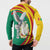 Guinea-Conakry Button Sweatshirt Coat Of Arms With Pigeon