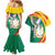 Guinea-Conakry Couples Matching Mermaid Dress and Hawaiian Shirt Coat Of Arms With Pigeon