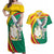 Guinea-Conakry Couples Matching Off Shoulder Maxi Dress and Hawaiian Shirt Coat Of Arms With Pigeon