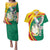 Guinea-Conakry Couples Matching Puletasi and Hawaiian Shirt Coat Of Arms With Pigeon