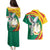 Guinea-Conakry Couples Matching Puletasi and Hawaiian Shirt Coat Of Arms With Pigeon