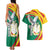 Guinea-Conakry Couples Matching Tank Maxi Dress and Hawaiian Shirt Coat Of Arms With Pigeon