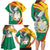 Guinea-Conakry Family Matching Long Sleeve Bodycon Dress and Hawaiian Shirt Coat Of Arms With Pigeon