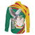 Guinea-Conakry Family Matching Long Sleeve Bodycon Dress and Hawaiian Shirt Coat Of Arms With Pigeon