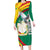 Guinea-Conakry Family Matching Long Sleeve Bodycon Dress and Hawaiian Shirt Coat Of Arms With Pigeon