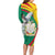 Guinea-Conakry Family Matching Long Sleeve Bodycon Dress and Hawaiian Shirt Coat Of Arms With Pigeon