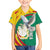 Guinea-Conakry Family Matching Off Shoulder Short Dress and Hawaiian Shirt Coat Of Arms With Pigeon