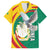 Guinea-Conakry Family Matching Short Sleeve Bodycon Dress and Hawaiian Shirt Coat Of Arms With Pigeon