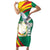 Guinea-Conakry Family Matching Short Sleeve Bodycon Dress and Hawaiian Shirt Coat Of Arms With Pigeon