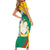 Guinea-Conakry Family Matching Short Sleeve Bodycon Dress and Hawaiian Shirt Coat Of Arms With Pigeon