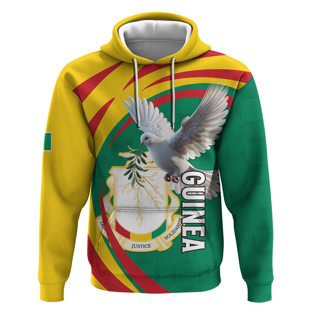 Guinea-Conakry Hoodie Coat Of Arms With Pigeon