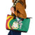 Guinea-Conakry Leather Tote Bag Coat Of Arms With Pigeon