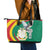 Guinea-Conakry Leather Tote Bag Coat Of Arms With Pigeon