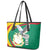 Guinea-Conakry Leather Tote Bag Coat Of Arms With Pigeon