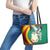 Guinea-Conakry Leather Tote Bag Coat Of Arms With Pigeon