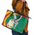 Guinea-Conakry Leather Tote Bag Coat Of Arms With Pigeon