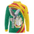 Guinea-Conakry Long Sleeve Polo Shirt Coat Of Arms With Pigeon