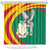 Guinea-Conakry Shower Curtain Coat Of Arms With Pigeon